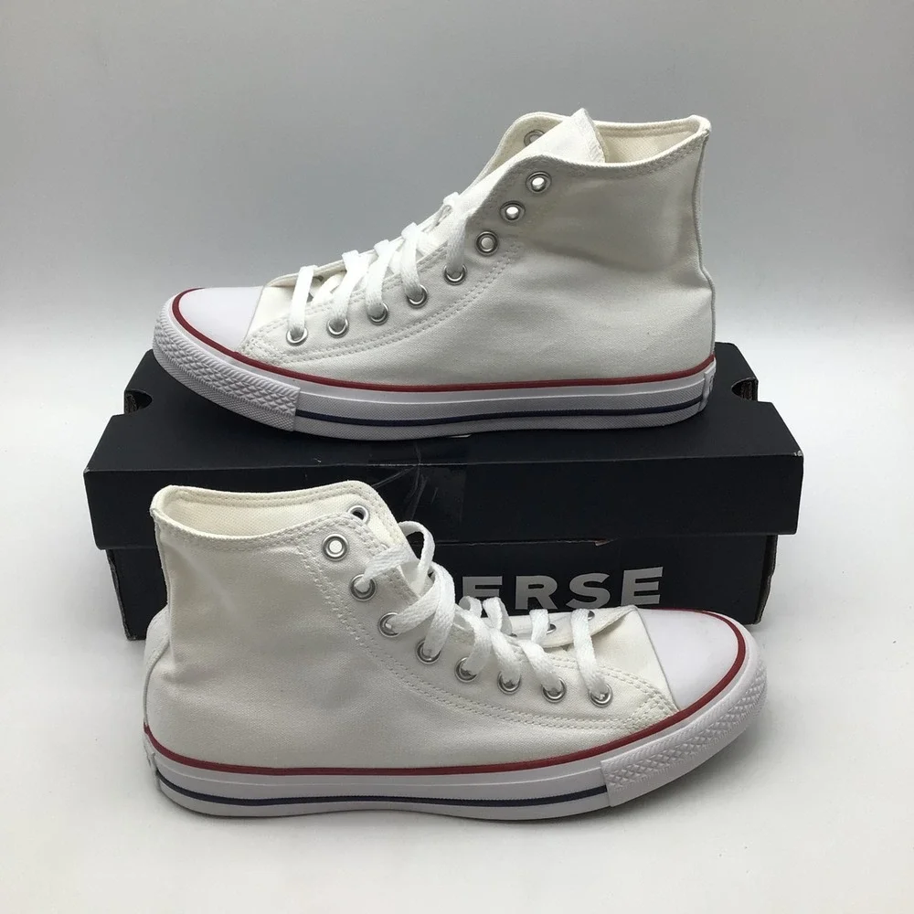 Converse All Star Hi Optical White Mens Size 8.5 M7650 High Top Sneaker NEW